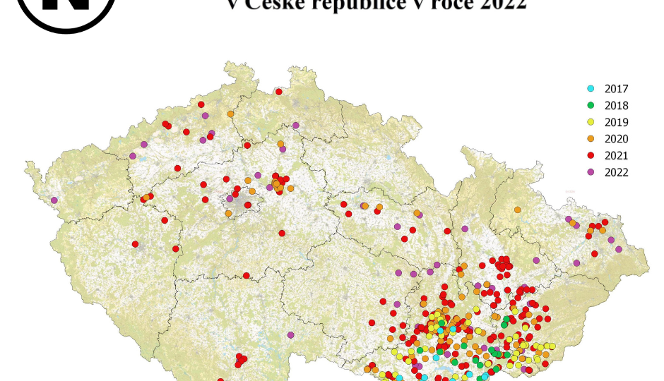 Vrtule ořechová 2022_mapa s logem